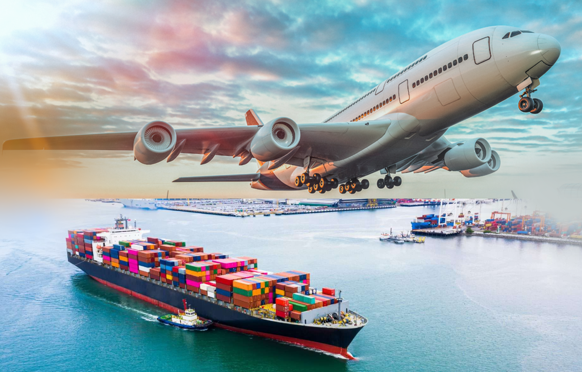 Baffling between air freight and sea freight