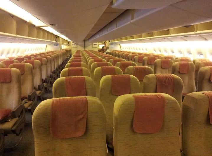 Wide-Body Interior (Boeing 777) with two aisles