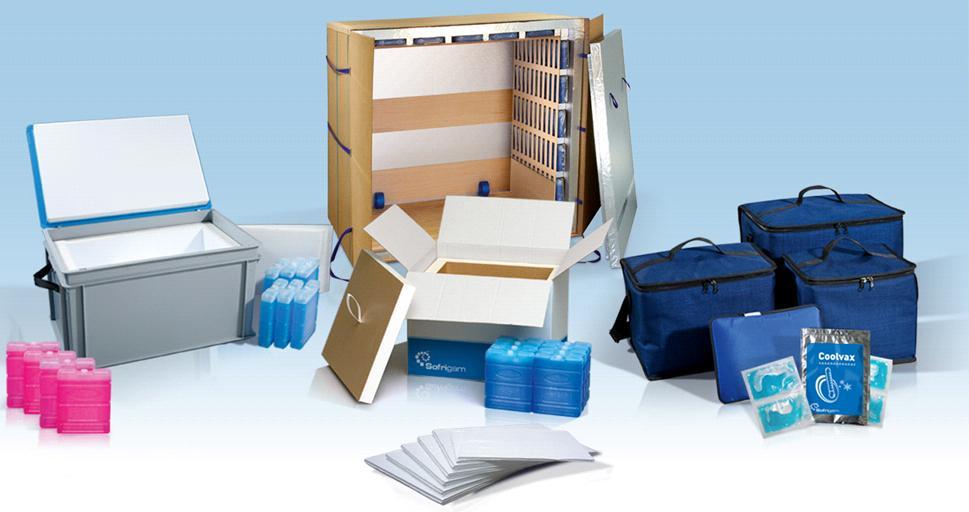 Passive temperature-controlled packing solutions