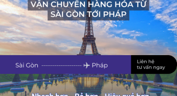 Dịch vụ vận chuyển từ Sài Gòn tới Pháp nhanh chóng, giá rẻ