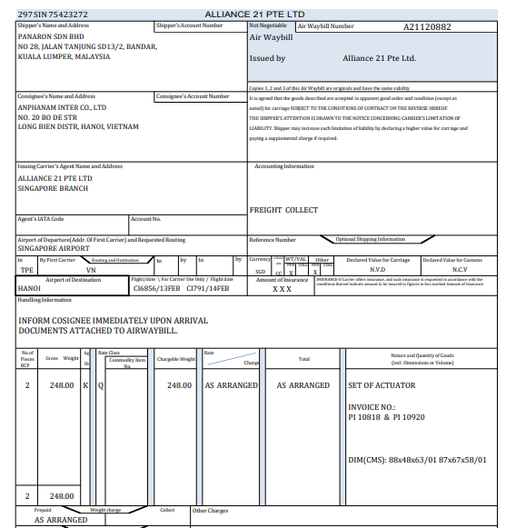 Vận đơn hàng không (Air Waybill – AWB) là gì? Quy định, chức năng và trách nhiệm của các bên