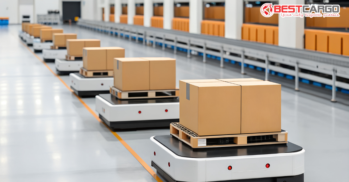 Công nghệ tự động hóa kho hàng (Smart Warehouse) trong vận tải hàng không