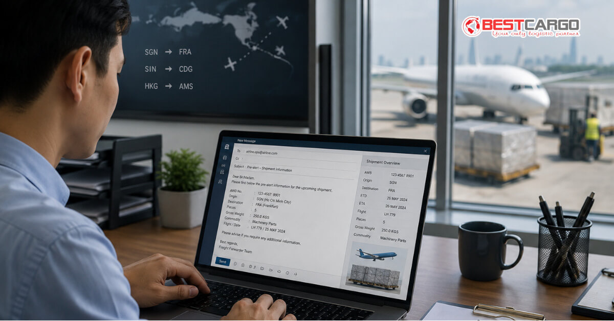 Vì sao Pre-alert trong Air Cargo cần gửi trước khi hàng đến?